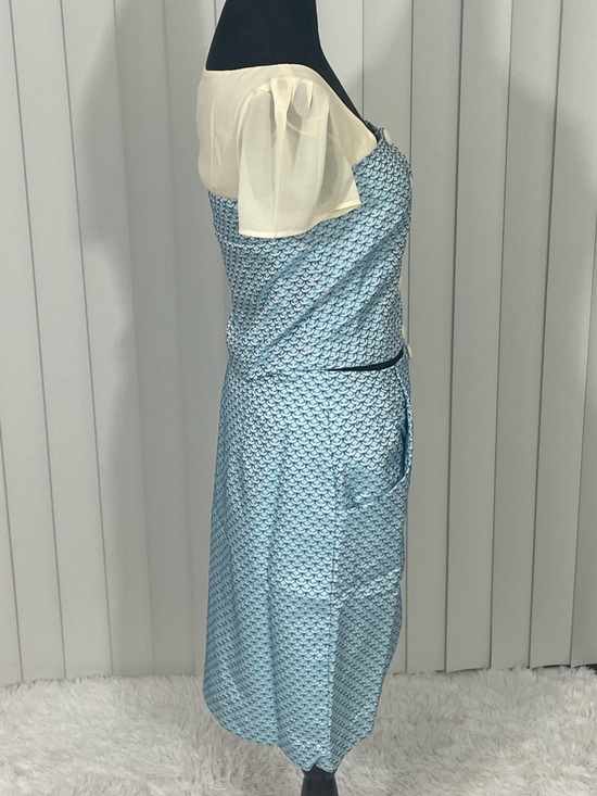 ALICE’S PIG Brooke’s Bavaria Polka Dot Button-Front Pencil Skirt Set Pastel Blue - Picture 6 of 12